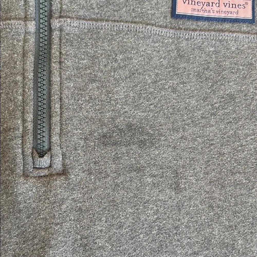 Vineyard Vines Charcoal Zip-Up Sweater‎
